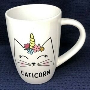 Caticorn Cat Flowers Unicorn Coffee Tea Mug Cup Crazy‎ Cat Lady Manna